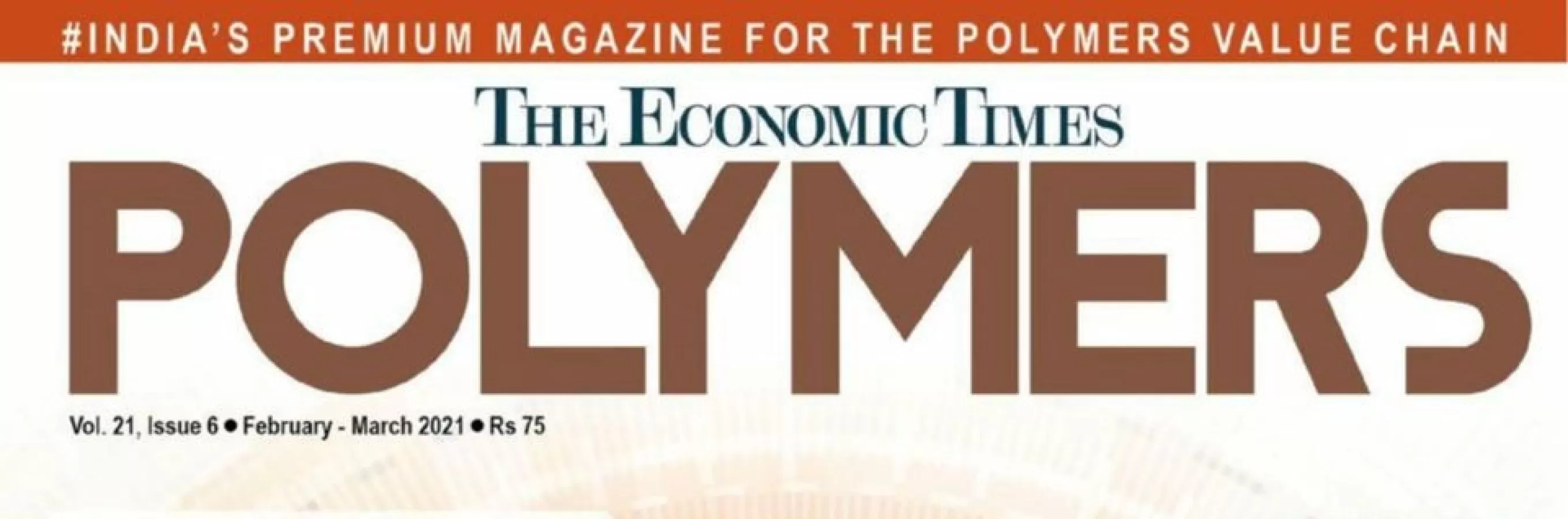 Magazine Media The Economic Times Polymers Advertising in India
