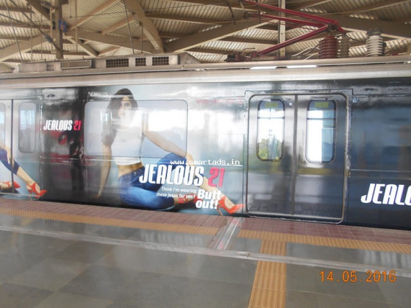 Non-Traditional Media Metro Train Advertising in Lucknow