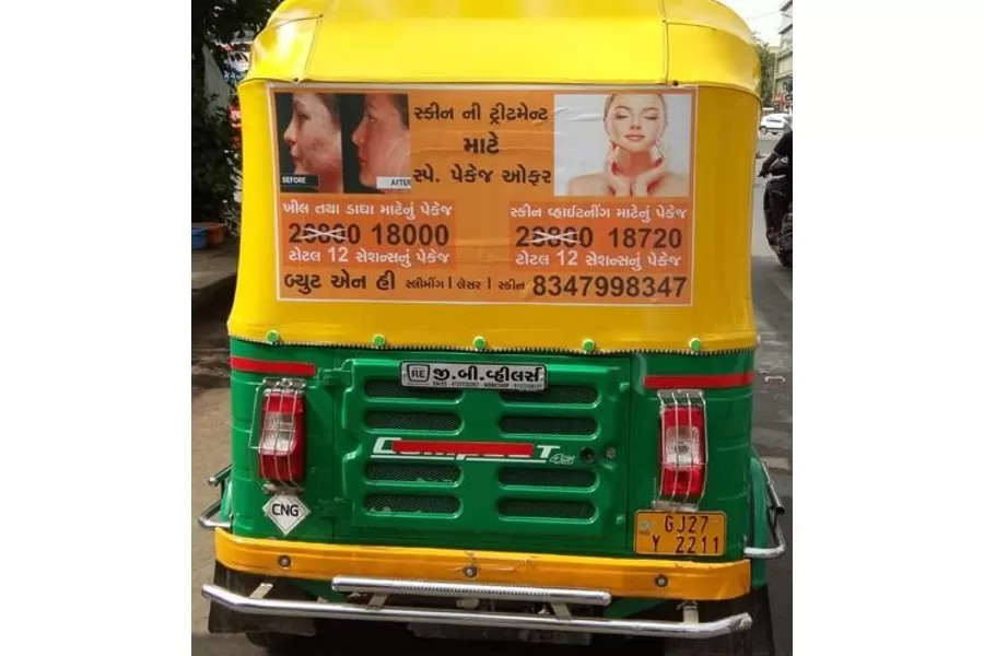 Non-Traditional Media Auto Rickshaw Advertising in Surat