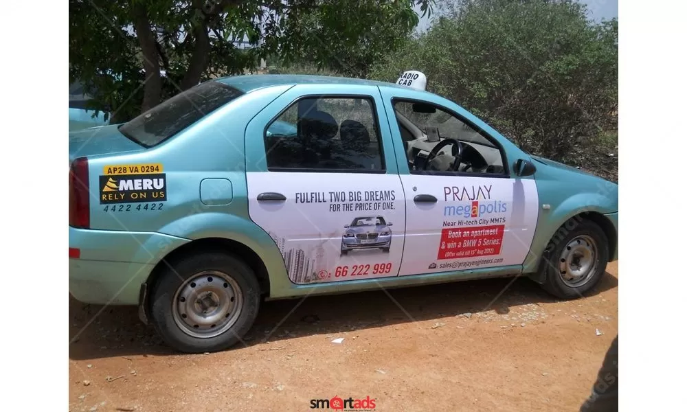 Non-Traditional Media Cab Branding Advertising in Hyderabad