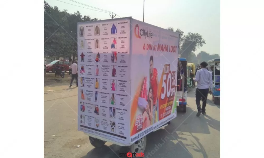 Non-Traditional Media E Rickshaw Advertising in Delhi