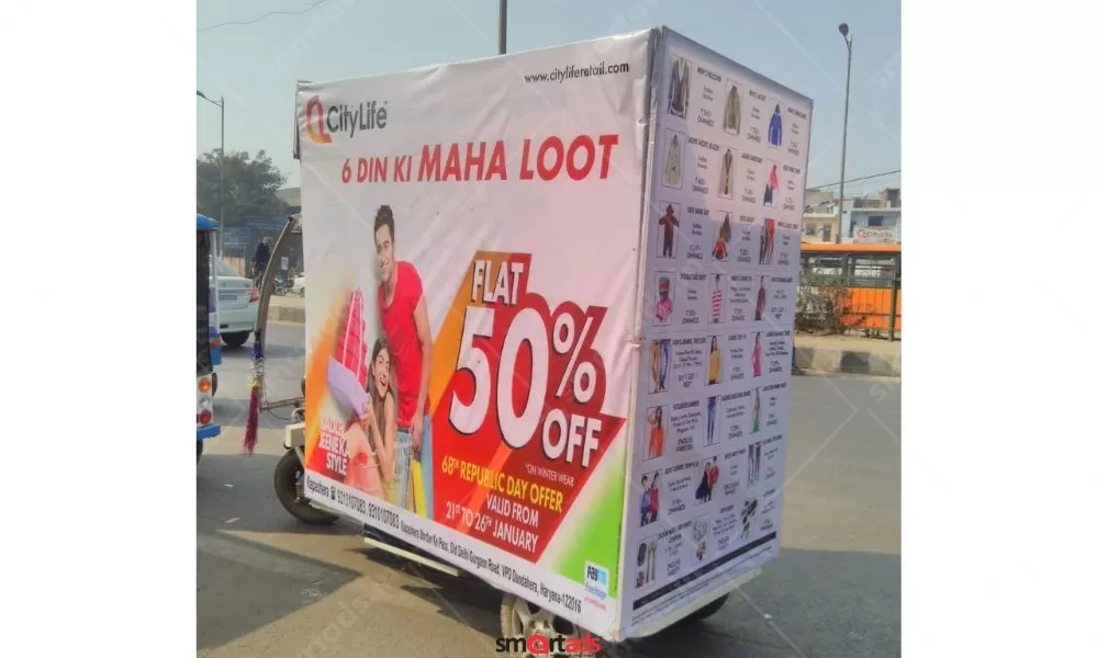 Non-Traditional Media E Rickshaw Advertising in India