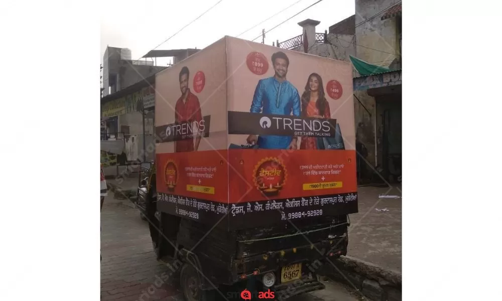 E Rickshaw Advertising