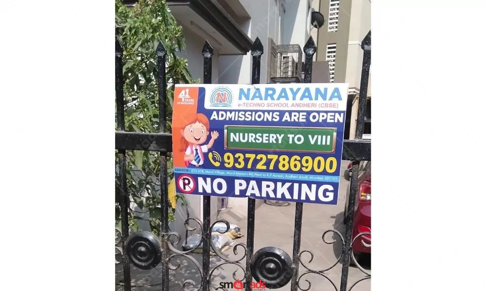 No Parking Board Advertising