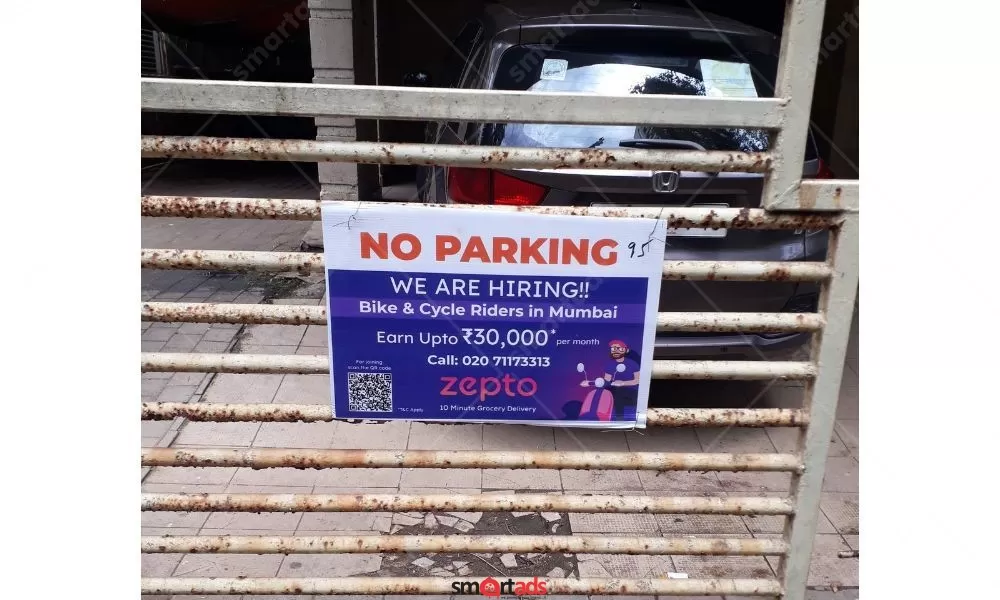 No Parking Board Advertising