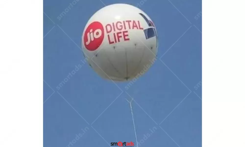 Non-Traditional Media Sky Balloon Advertising in India