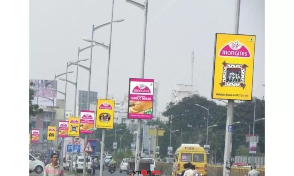 Outdoor Media Pole Kiosks Advertising in Jaipur